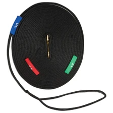 Kincade Two Tone Lunge Line With Circle Markers in Black