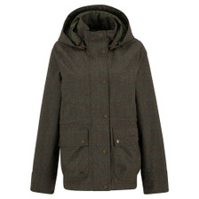 Barbour Ladies Dixon Waterproof Jacket in Gardenia Tweed - Front