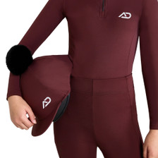 Aztec Diamond Young Rider Hat Silk - Cherry