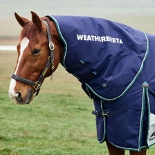 WeatherBeeta Comfitec Plus Dynamic Turnout Standard Neck Cover 220g In Navy