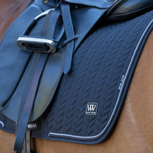 Woof Wear Herringbone Dressage Saddle Pad in Black