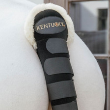 Kentucky Horsewear Sheepskin Tail Guard in Black -Lifestyle