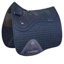 Premier Equine Close Contact Tech Grip Pro Anti-Slip Dressage Saddle Pad in Navy