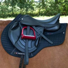 Premier Equine Close Contact Tech Grip Pro Anti-Slip GP Saddle Pad in Navy - Lifestyle
