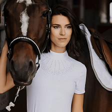 Equitheme Ladies London Competition Shirt in White - Lifestyle