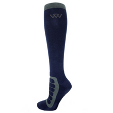Woof Wear Bamboo Tech Riding Long Sock - Navy/Grey