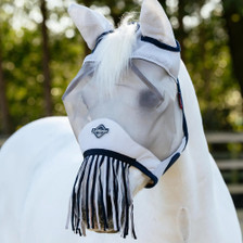 LeMieux Fringe Fly Mask in Navy - Lifestyle