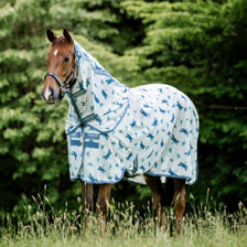 Horseware Amigo Bug Rug Plus - Dragonfly Print/Silver