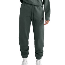 Aztec Diamond Ladies Sporting Goods Sweatpants - Fern Front Close Up