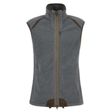 Barbour Mens Langdale Fleece Gilet in Dark Grey Marl - Front