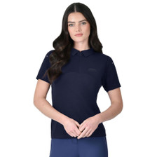 WeatherBeeta Ladies 37.5 Short Sleeve Performance Polo Top - Navy