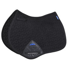 Black WeatherBeeta Suede Elite Air-Tec Jump Shaped Saddle Pad