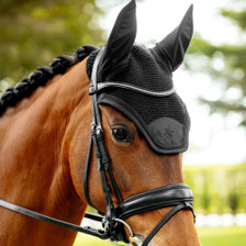 LeMieux Brilliance Fly Hood - Black Lifestyle