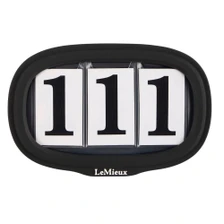 LeMieux Saddle Pad Number Holder in Black - Front