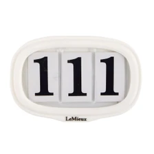 LeMieux Saddle Pad Number Holder in White - Front