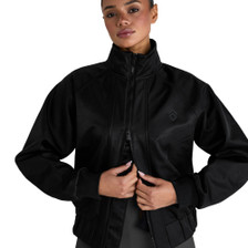 Aztec Diamond Ladies Bomber Jacket - Black