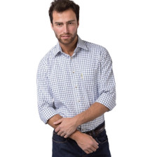 Rydale Mens Richmond Checked Shirt - Navy/White