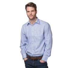 Mens Wetherby Checked Shirt - Wetherby Blue