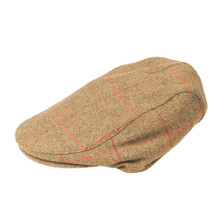Rydale Terrington Tweed Flat Cap - Olive Check