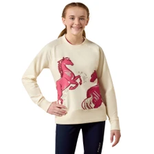 Ariat Youth Martine Sweatshirt in Antique White