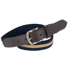 Covalliero Belt in Dark Navy/Beige