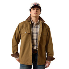 Ariat Mens Retro Canvas Shirt Jacket - Front Open