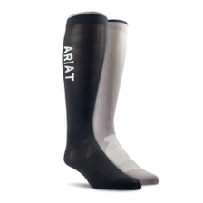 AriatTEK Essential Performance Socks 2 Pack -Black/Zinc