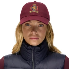 Tommy Hilfiger Ladies Royce Crest Cap - Deep  Burgundy