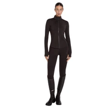 Aztec Diamond Ladies Full Seat Riding Leggings - Espresso Full Outfit
