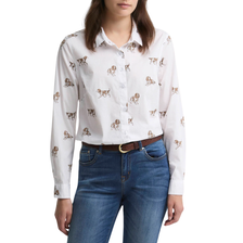 Barbour Ladies Brambles Shirt in Multi Dog