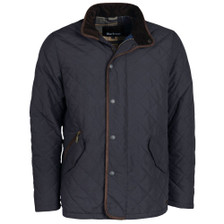 Barbour Mens Bromfield Waterproof Jacket in Dark Navy - Front