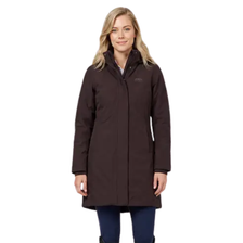 WeatherBeeta Ladies Protect Waterproof Insulated Longline Riding Jacket - Espresso