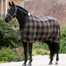 LeMieux Heritage Check Fleece Rug in Cocoa - Lifestyle