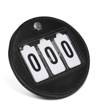 Velociti Round Number Holder in black