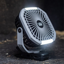 Woof Wear Rechargable Multi-Mount Fan on the floor