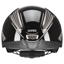 Uvex Perfexxion III Shiny Riding Hat - Black Shiny