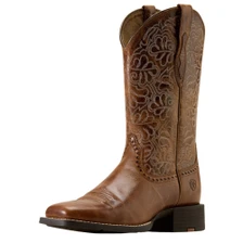 Ariat Ladies Round Up Remuda Square Toe Western Boots - Side