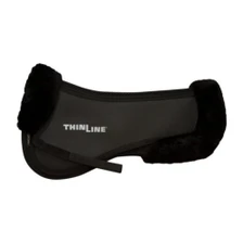 ThinLine Trifecta Half Pad with Sheepskin Rolls - Black/Black