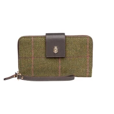 Rydale Ladies Helmsley Tweed Clutch Purse - Dark Green Tweed
