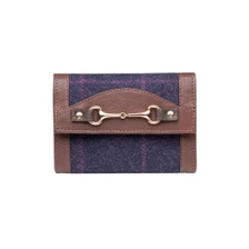 Rydale Ladies Helmsley Tweed Trifold Purse - Navy Tweed