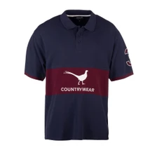 Rydale Mens Byland II Polo Shirt - Pheasant Navy/Wine