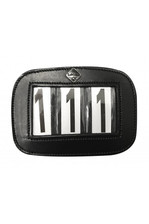 LeMieux Black Leather Saddle Pad Number Holder