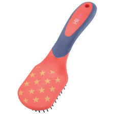 HySHINE Star Easy Grip Mane & Tail Brush - Navy/Red