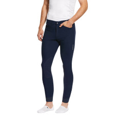 Ariat Mens Tri Factor Knee Patch Breeches - Navy - Front