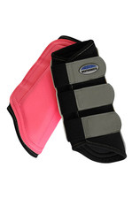 Weatherbeeta Reflective Single Lock Brushing Boots - pink