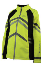 Weatherbeeta Reflective Softshell Fleece Lined Jacket - Yellow