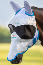 Shires Ultra Pro Fly Mask - White