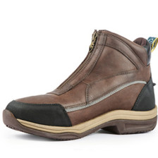 Moretta Vittoria Front Zip Boots - Brown -  Front