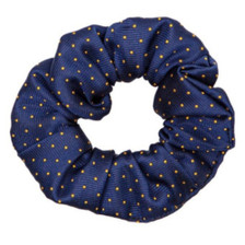 Supreme Products Show Scrunchie in Navy/Gold Spot