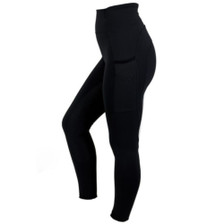 Woof Wear Ladies Full Seat Riding Tights - black